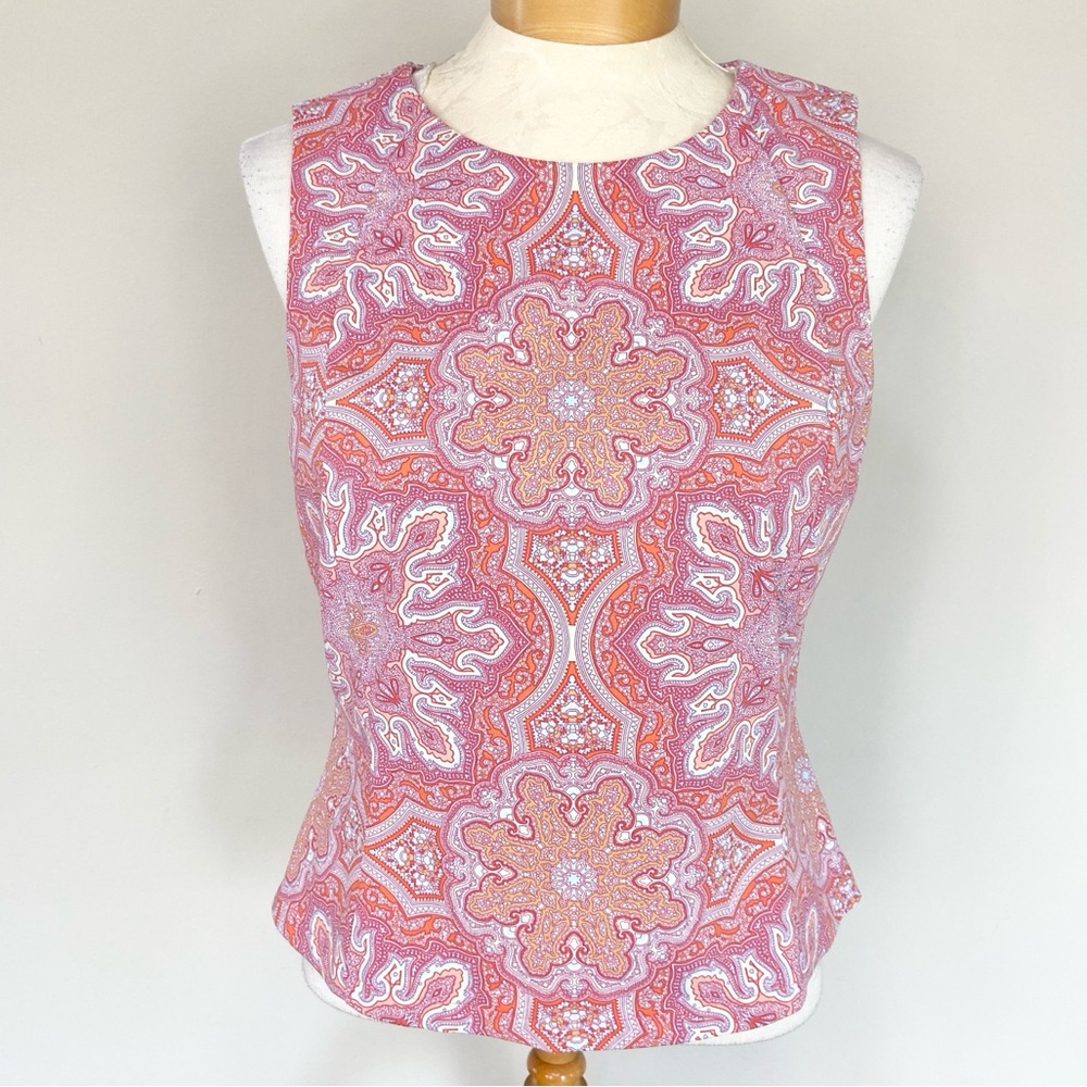 J. MCLAUGHLIN Smooth Stretch Sleeveless Top
Pink Coral Design Women’s Medium